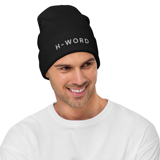 "H-Word" Embroidered Beanie